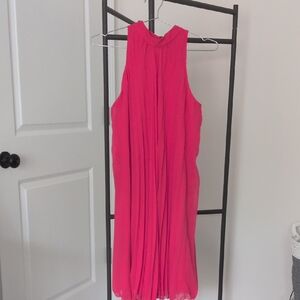 Elegant Pink Sleeveless Dress